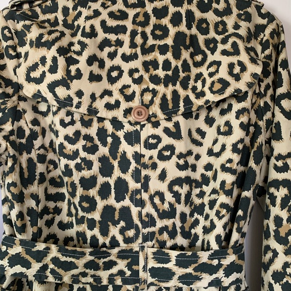 Like new animal print trench coat by Style Portfolio(Nordstrom) size M - Picture 8 of 10
